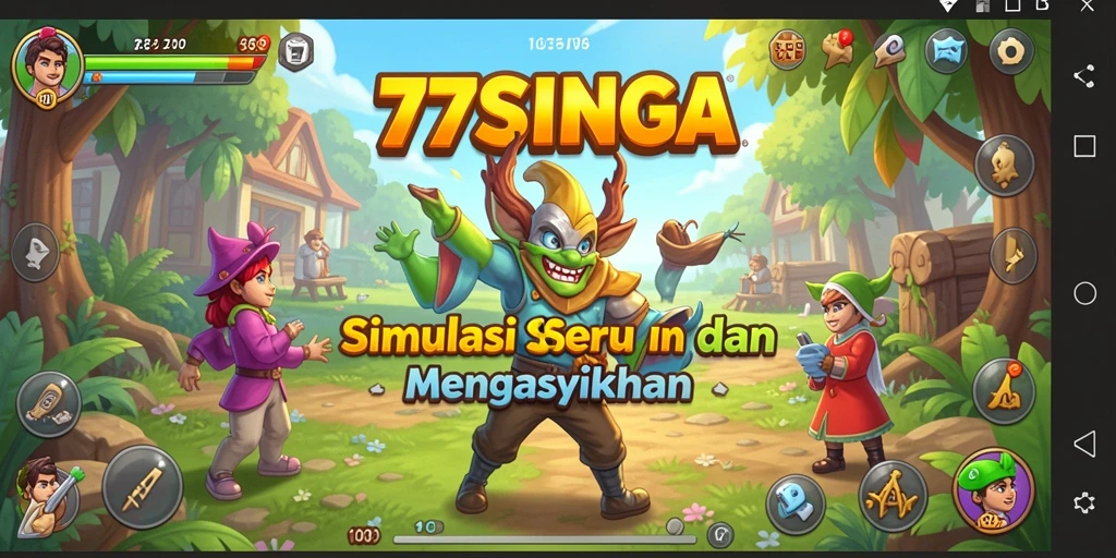 Tampilan gameplay menawan dari 77SINGA yang penuh aksi dan simulasi.