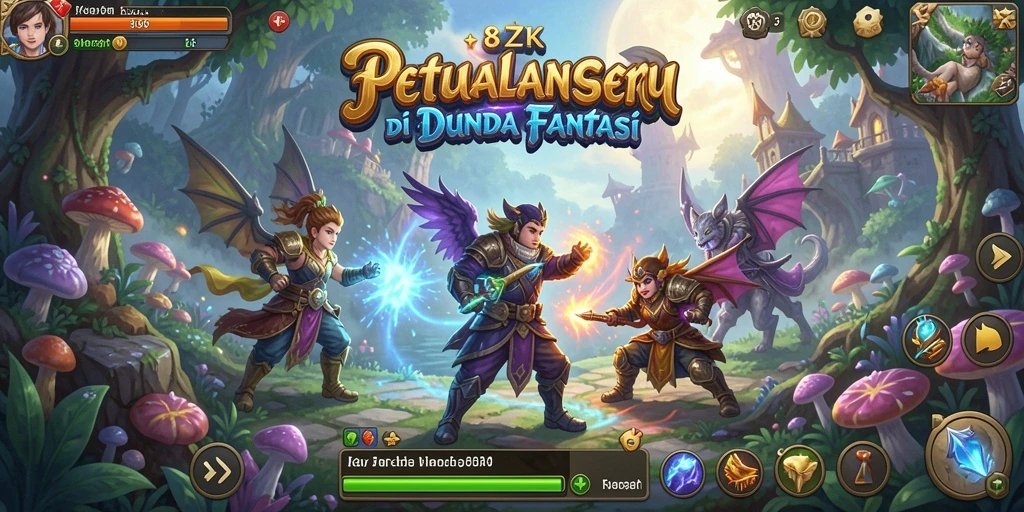 Tampilan gameplay 8ZK dengan petualangan yang menarik.
