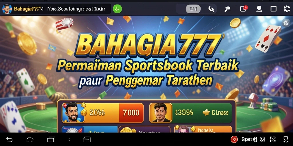 Tampilan gameplay menarik dari BAHAGIA777 yang menunjukkan pengalaman taruhan olahraga.