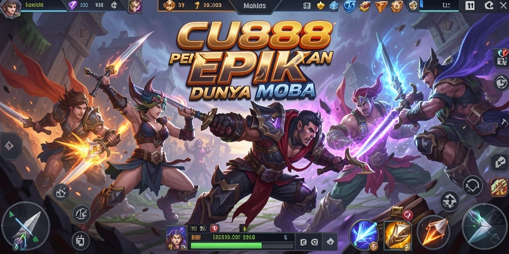 Gameplay seru dan mendebarkan di CU888 MOBA.