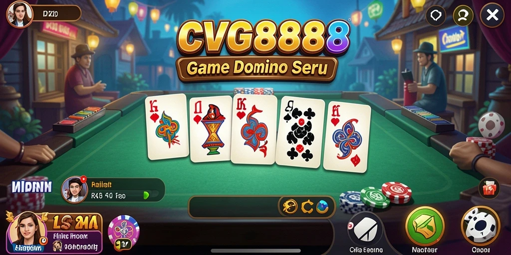 Gameplay Domino seru dan menarik di CVG8888.