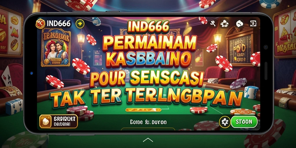 Tampilan gameplay seru dan interaktif dari aplikasi Kasino IND666.