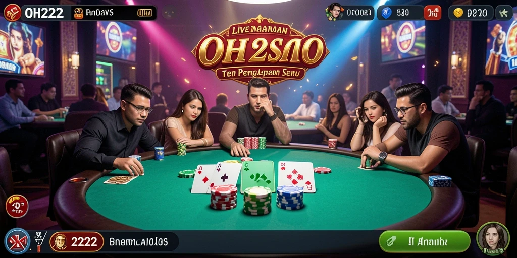 Tampilan menarik dari permainan Live Casino di OH222.