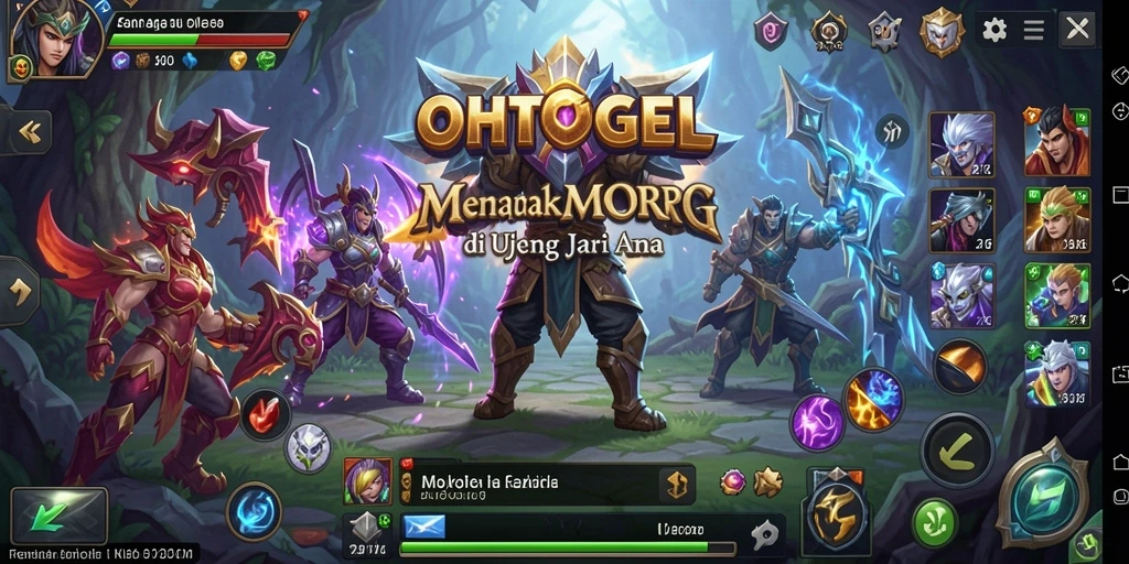 Screenshot utama OHTOGEL yang menampilkan aksi seru dalam MMORPG.