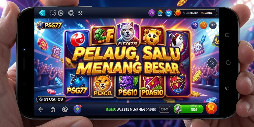 Tangkapan layar menampilkan gameplay menarik dan peluang menang di PSG77.