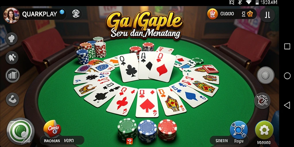 Gameplay Gaple yang seru dan menarik di QUARKPLAY.