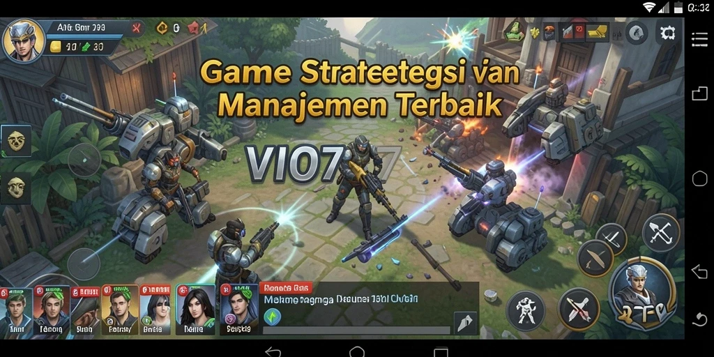 Screenshot menampilkan gameplay mendalam dari VIO77 dengan strategi SLG.
