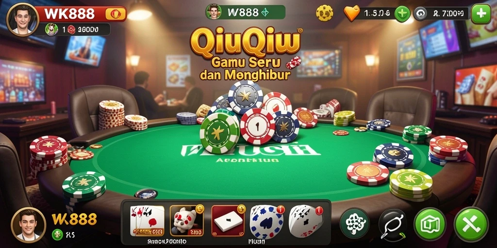Tampilan seru gameplay QiuQiu di WK888.
