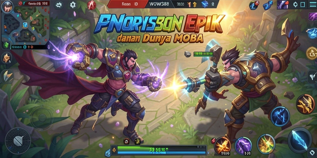 Gameplay seru dan strategis dalam game MOBA WOW388.